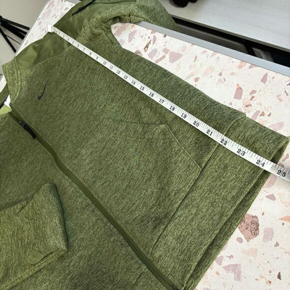 Nike Therma-FIT Men's Training Full-Zip Bomber Jacket Green - Picture 12 of 15